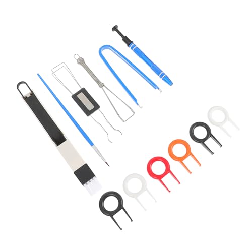 Mikikit Professional Keyboard Cleaning Kit Keycap Puller Cleaning Brush Lubricating Pen Ic Chip Picker