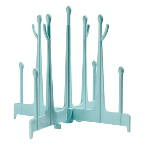 Healifty Séchoir à Biberons Bleu en PP pour Sécher et Ranger Biberons, Tasses et Gobelets, Support Pliable et Détachable Cuisine Maison