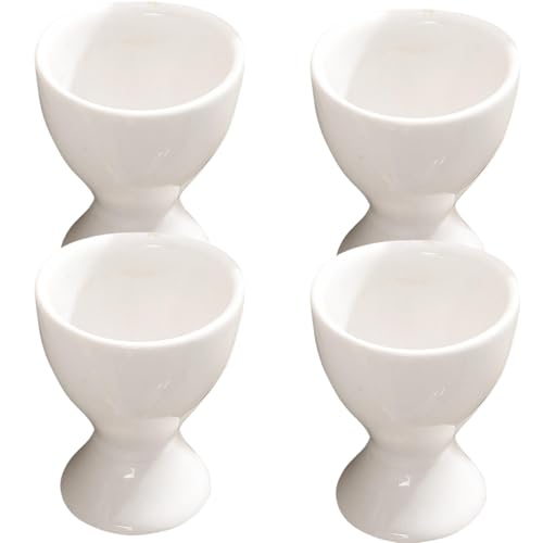 Soporte para huevos suaves hervidos en cerámica: juego de 4 piezas antideslizantes 3