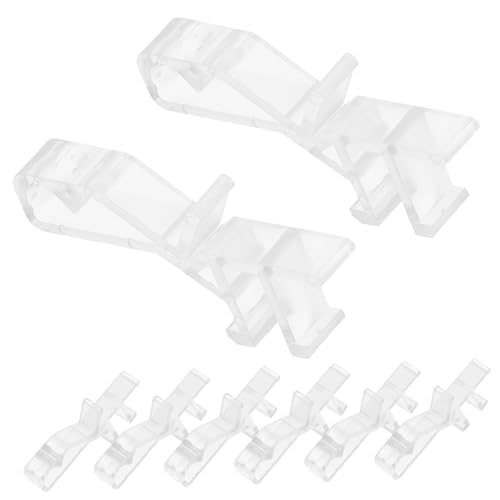 GOOHOCHY 20pcs Window Blind Clamps Valance Clips for Blinds Plastic Clips Vertical Accessories