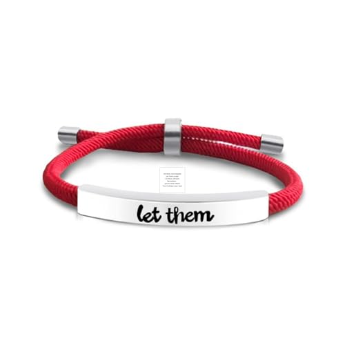 Image of Let Them Bracelets Self Worth Motivational Engraving Bracelets To Sorority Sisters Best Friends Inspirational Friendship Bracelets