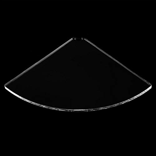 Radiale hoekplank 2 stuks acryl radiale hoekplank Wandgemonteerde zwevende planken Home Decor(Doorzichtig) - Image 7