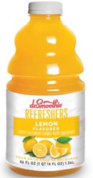 Dr. SmoothieRefreshers Lemon, Six 46oz. bottles