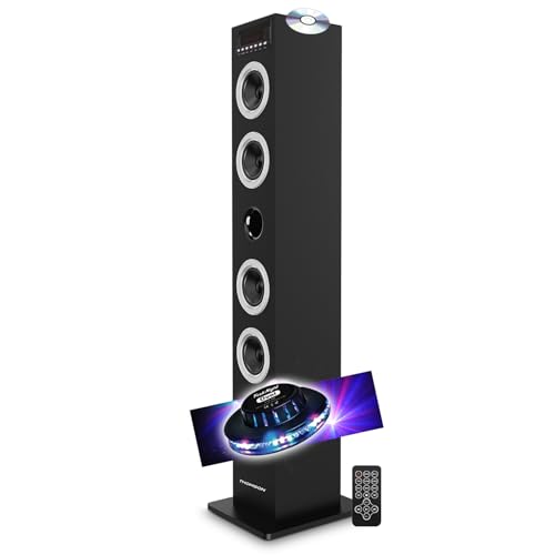 Tour de son multimédia avec Lecteur CD DS120CD avec Bluetooth USBSDRadio FM Puissance de 60 Watts Lumière LED OVNI - vue 2