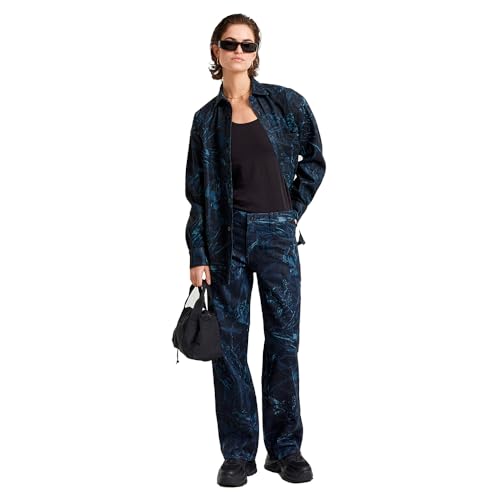 G-STAR Damen Judee Low Waist Loose Jeans Blau (Frozen Liquid Layers D22889-D317-G923) 31W / 34L – Ansicht 4