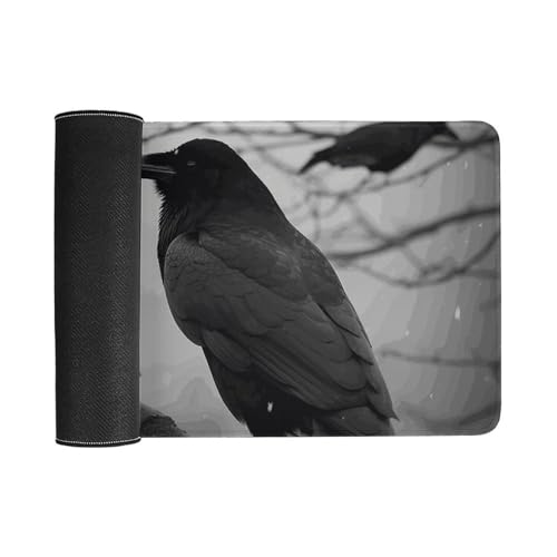 Crow Birds Desk Pad Large con base antideslizante miniatura 3
