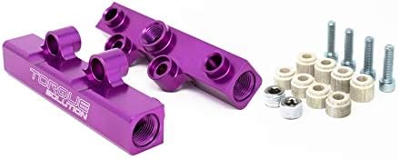 Torque Solution V2 Top Feed Fuel Rails Purple Fits WRX 02-14/STI 07-20/LGT 08-12