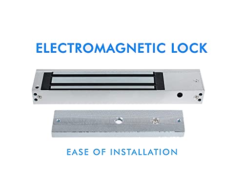 Image of Smart iCards; Single Door 12V DC 600lbs Electromagnetic Lock /EM Lock for Access Control with LED (Silver)