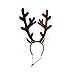 Midlee Brown Reindeer Dog Antlers Headband with Jingle Bell- Pet Christmas Costume