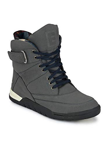 Image of Eego Italy Men's Premium High Top Boots (NR-6-GREY-10)