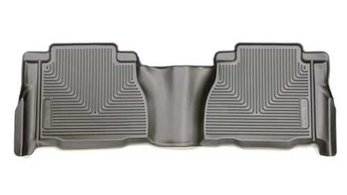 Husky Liners X-act Contour Floor Mats | Fits 2007-2013 Toyota Tundra, CrewMax & Double Cab | 2nd Row, 1-pc Black - 53811