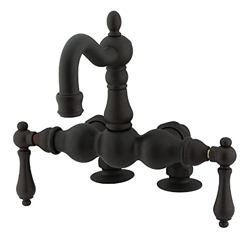 Kingston Brass CC1091T5 Vintage Clawfoot Tub Faucet, 3-3/8-Inch Center, Oil Rubbed Bronze