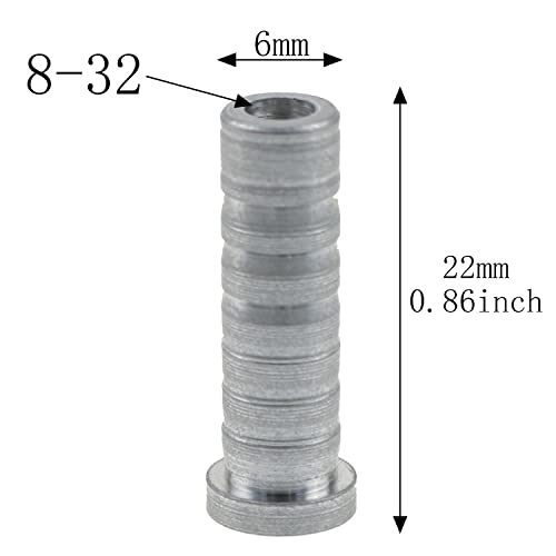 Meetoot 12Pcs Aluminum Carbon Fiber Arrowhead Insert Archery Base Inserts 6.2Mm Archery Accessories #TOP1
