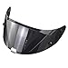HshDUti Helmvisier Linse UV Schutz Nachtsicht Sicher Integralhelm Motorradhelm Visiere Linse Helm Gesichtsschutz Helmschild für HJ-26 RPHA11 RPHA70 Braun Schwarz