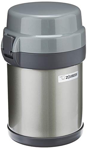 Zojirushi Stainless Steel Vacuum Insulated Lunch Jar, 1.23 Litres, Silver (SLJAF-14-SA)