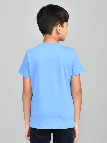 Image of Lux Cozi Printed Round Neck Half Sleeve Cotton T-Shirt for Boys | Prints May Vary |