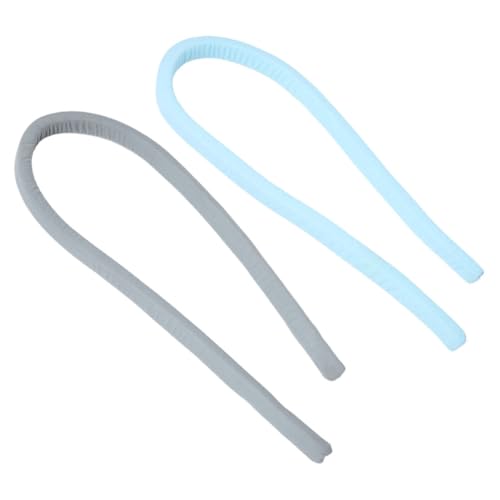 Amosfun 2piezas Cojines para Hueco De Colchón Relleno para Borde De Colchón Extensor De Cabecero para Alineación Cama De Longitud Color Gris y Azul