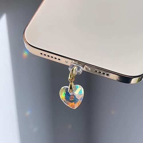 Agromusk 4pcs Kindle Charm Cute Moon Star Heart Butterfly Sun Catcher Phone Type C Dust Plug Charm Accessories Compatible With Kindle Paperwhite 2021 Released phone Usb C Devices Port Cover - image 7