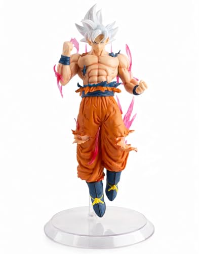 Image of Goku Ultra Instinct Action Figure 23CM Anime Collectible PVC Statue with Energy Aura Effect, Dynamic Floating Pose Display Model for Desk Decor, Anime Fans & Collectors (Goku Flying)