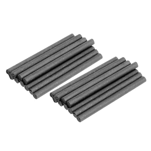 Amosfun - Amosfun 20Pcs Graphite Carbon Rods for Electricity Experiments and Arc Welding, Round Carbon Tubes Laboratory Electrochemistry Accessories for Scientific Studies and Physical Research