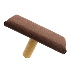 STOBAZA Ergonomic Kneeling Meditation Bench Wooden Stool for Balance Portable Yoga Meditation Chair Soft Cushion Single Leg Design