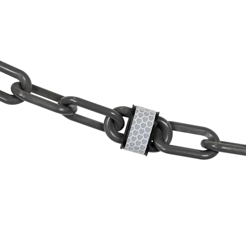 Image of Mr. Chain Reflective Plastic Barrier Chain, Slate Gray, 25 ft (52057-25)