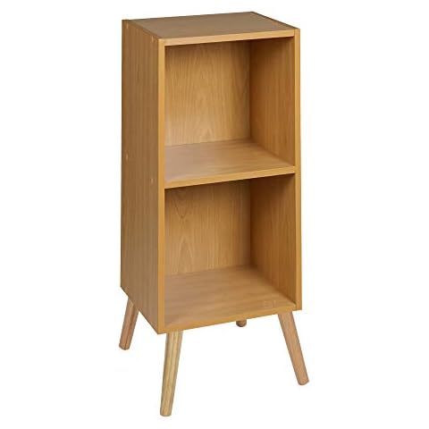URBNLIVING Wooden Storage Cube Bookcase with Legs Cover