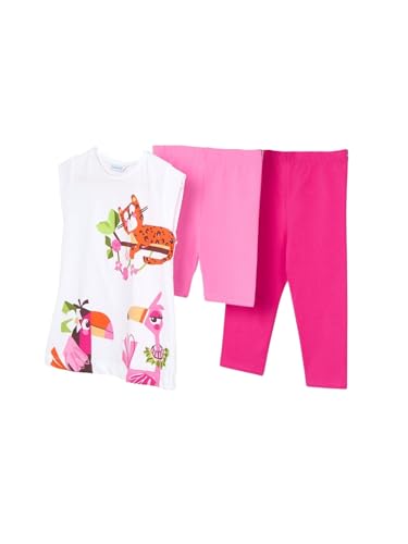 Mayoral 2 Leggings Set for Girls Magenta