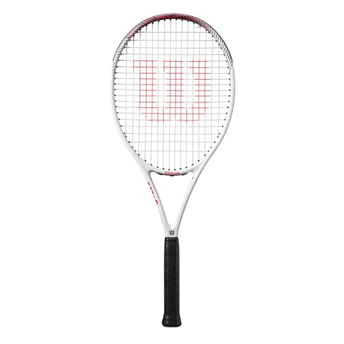 Wilson Pro Staff Precision RXT 105 Tennis Racket, Weiß/Schwarz/Rot
