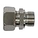 Brennan Industries D8040-S06-04-NBR Steel Straight Male Stud Sealing Coupling Bite, 6 mm Tube Size, M14 x 1.5 NPT x G1/4A BSPP Thread