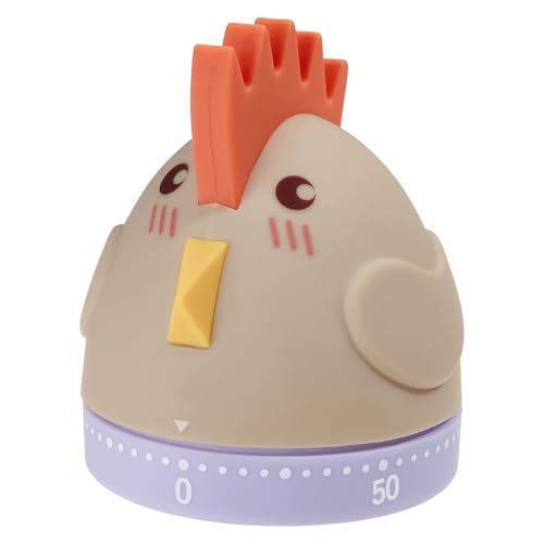 Mechanical Kitchen Timer, Cute Wind Up 60-Minute Manual Countdown for Kids, Classroom, Home, Study and Cooking
