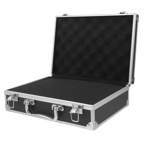 Gadpiparty Small Toolbox Aluminum Alloy Storage Case Briefcase for Men Case Hard Aluminum