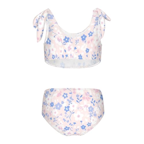 KLL Allover Graphic Floral Girls 2 Piece Bikini Set Beach Bathing Suit Swimwear Adjustable Strap2