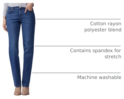 Image of Lee Women's Petite Relaxed Fit Straight Leg Jean