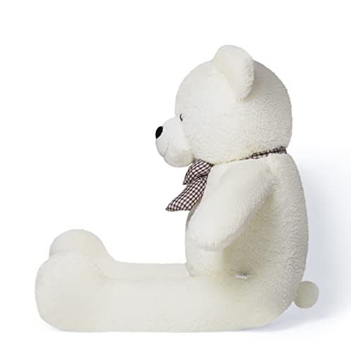 YunNasi Riesen TeddyBär XXL Teddy Bär Großer Kuscheltier Stofftier Plüschbär mit süßer Schleife 120cm