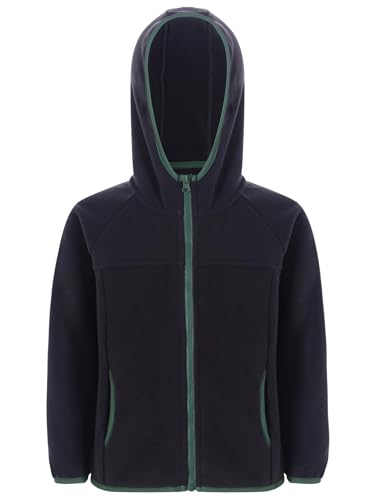 JEATHA Unisex Kids Girls Boys Hooded Sweatshirts Long Sleeve Zipper Jacket Windproof Hoodies with Pockets