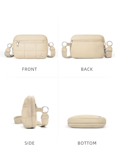 Image of WESTBRONCO Small Crossbody Bags for Women Nylon with Adjustable Strap, Zipper Crossbody Purse, 1L Shoulder Bag for Travel