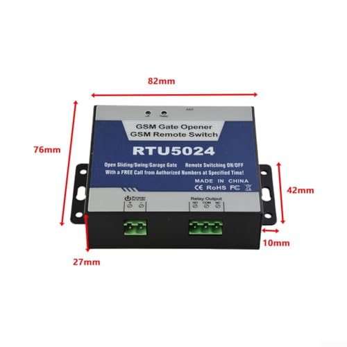 Interruptor de relé GSM RTU5024 de 2G con mando a distancia para garajes y persianas 6