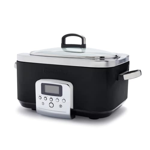 GreenPan Elite 8 en 1 Programable 6L Olla de Cocción Lenta, Tapa y Bandeja Extraíble Aptas para...