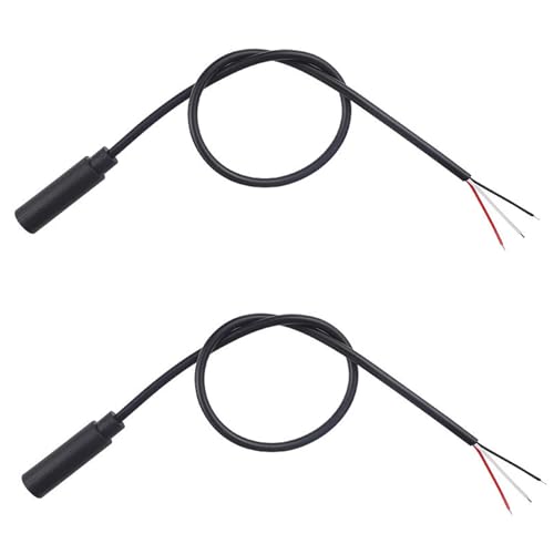 2PCS 0.3M 3.5mm Female to Bare Wire Cable miniatura 1