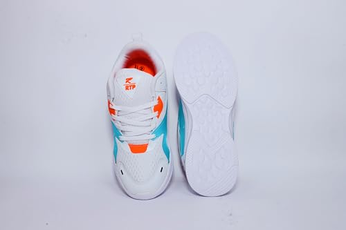 Image of RTP Men's Sports Running,Walking & Gym Shoes with Lightweight Carbon Cushion Technology EVA Sole with Memory Form Casual Sneaker Shoes for Boys & Men White