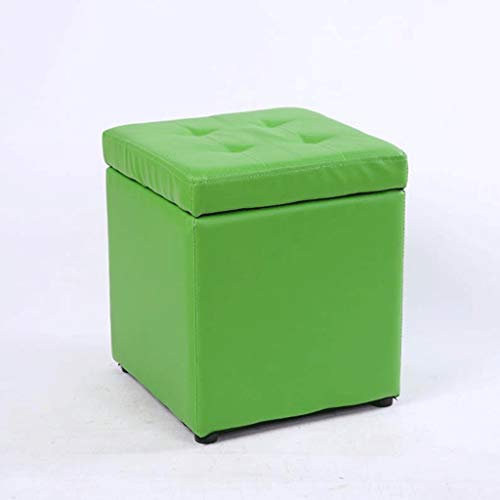 Pouf Ottoman Cuir PU et Tapis Antidérapant : Solution Gain de Place avec Coffre