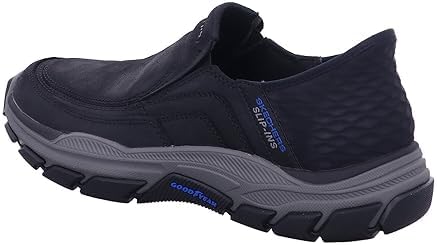 Skechers USA Men's Men's Respected-Elgin Hands Free Slip-in Moccasin, Black, 10 | Image 2