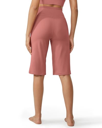 Image of Promover 14 inch /21 inch /23 inch /25 inch Inseam Capri Pants for Women Wide Leg Yoga Cropped Pants with Pockets Loose Casual Summer Pant