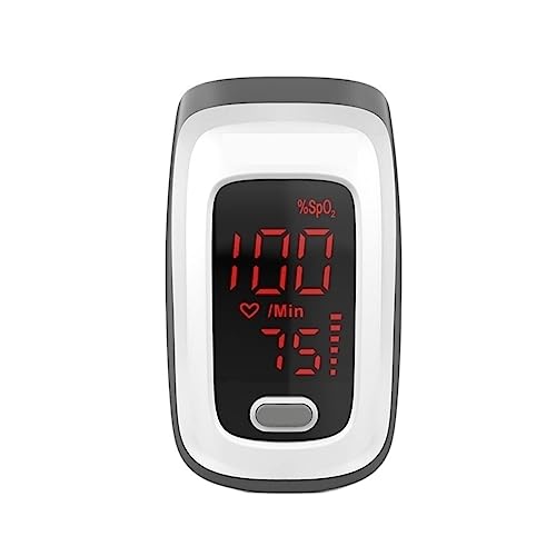 Oxímetro De Clip De Dedo Con Pantalla LED De Alta Definición Con Mediciones De Frecuencia De Pulso Y Gráfico De Barra De Pulso, Pantalla LED De Lectura Digital Portátil
