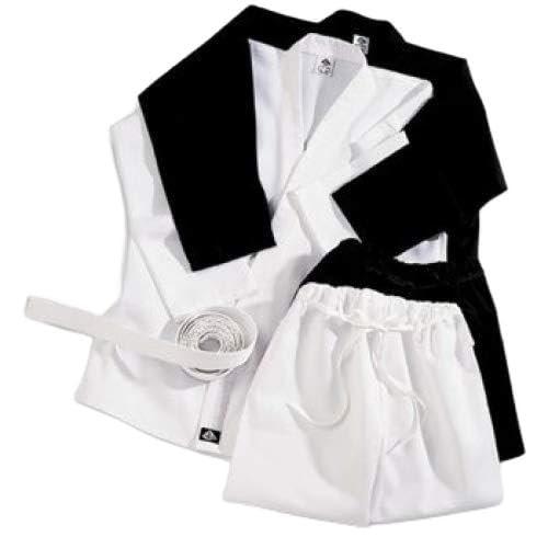 Kimono de karaté noir lourd Playwell 396gr, tenue officielle taille 5/180cm