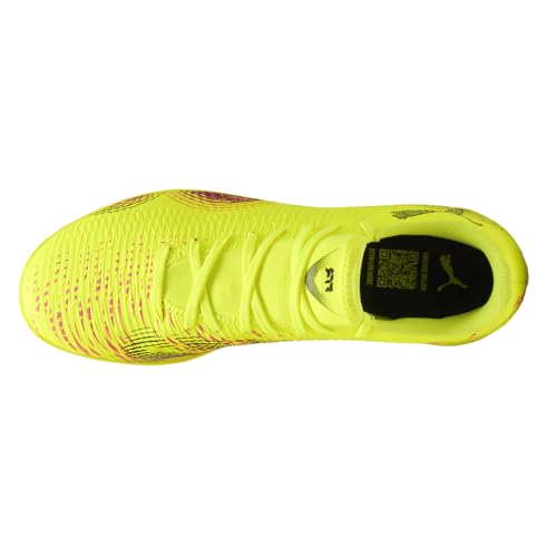 Image of Puma Mens Future 8 Play Indoor Trainer Soccer Shoes, Yellow Alert-Puma Black-Sun Struck, 13, Medium