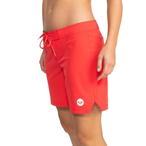 Roxy Women's Board Quick Dry Bathing Suit Shorts, 7" Inseam-Swimsuit Bottoms (Xs-XXL), Red, Medium