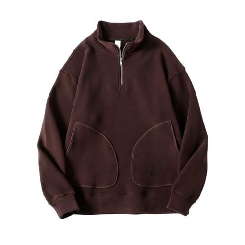 Sweat-shirt de sport pour l'hiver GUOYUXIAO veste à col polaire ample