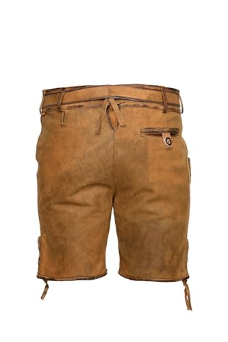STEIGENHÖFER Men's Vintage-Style Lederhosen for Oktoberfest - Designed in Germany - Genuine Leather in 3 Colors, Sizes 28-443